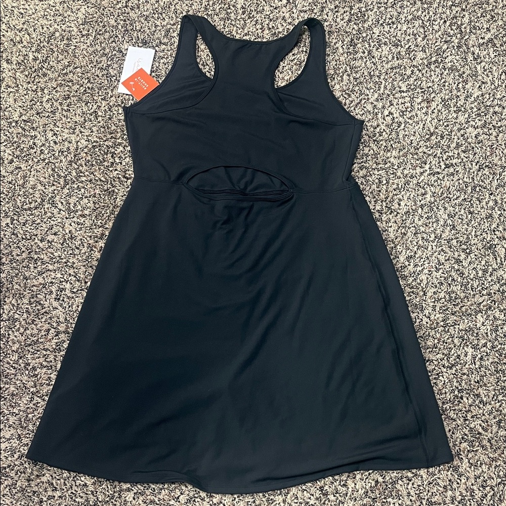 π Isabel Maternity Sleeveless Midi Active Empire Waist Active Dress Sz L | NWT - Picture 6 of 11